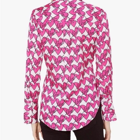 Milly Raspberryblack and white twilltop size 10 pristine Condition